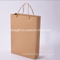 Vente en gros de sacs en papier Kraft à recyclage à bas prix avec poignée torsadée